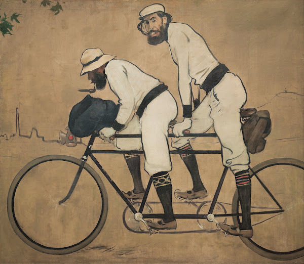Ramon Casas And Pere Romeu On A Tandem 1897