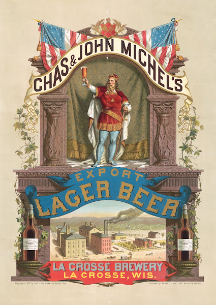 Chas  John Michels export lager beer La Crosse brewery La Crosse Wis 1879