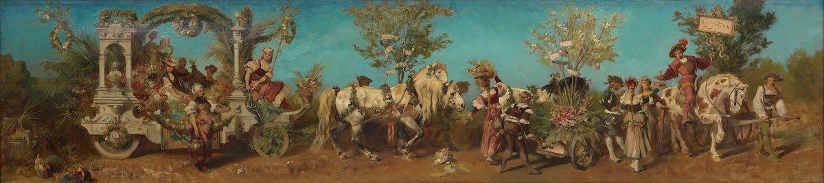 Entwurf zum Festzug 1879  Der Gartenbau 1879