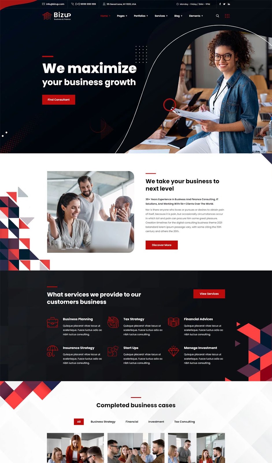 Financial Services Website