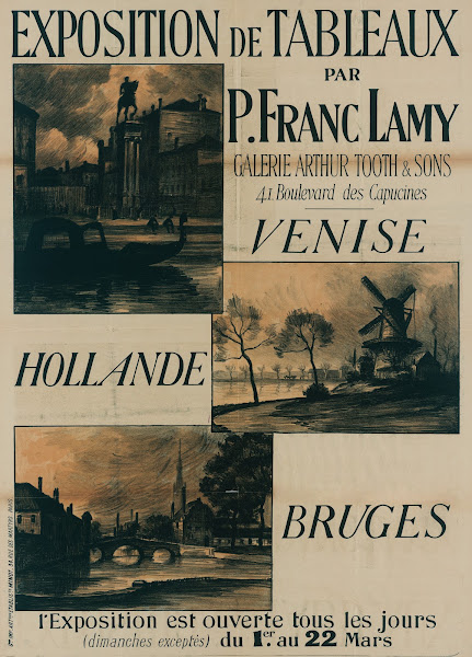 Exposition De Tableaux Par P Franc Lamy 1890 1911