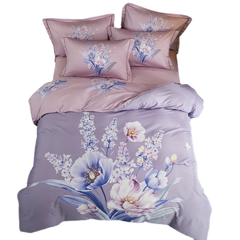 Modern Cotton Bedding Set with Active Print