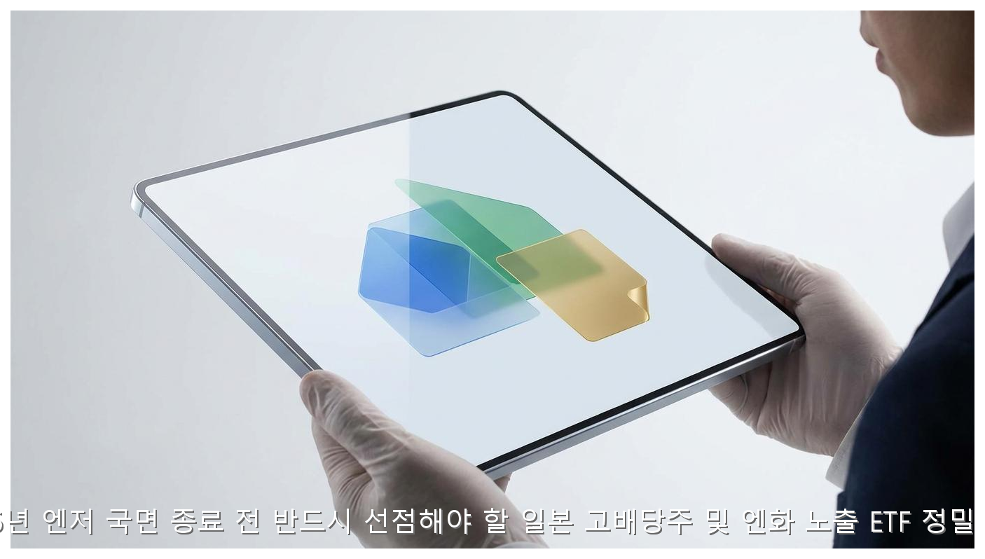 2026 일본 고배당주 및 엔화 ETF 투자 정밀 분석 핵심 안내 및 분석 인포그래픽 (5)