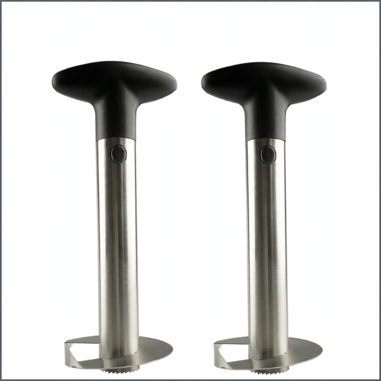 Stainless steel pineapple peeler with corer