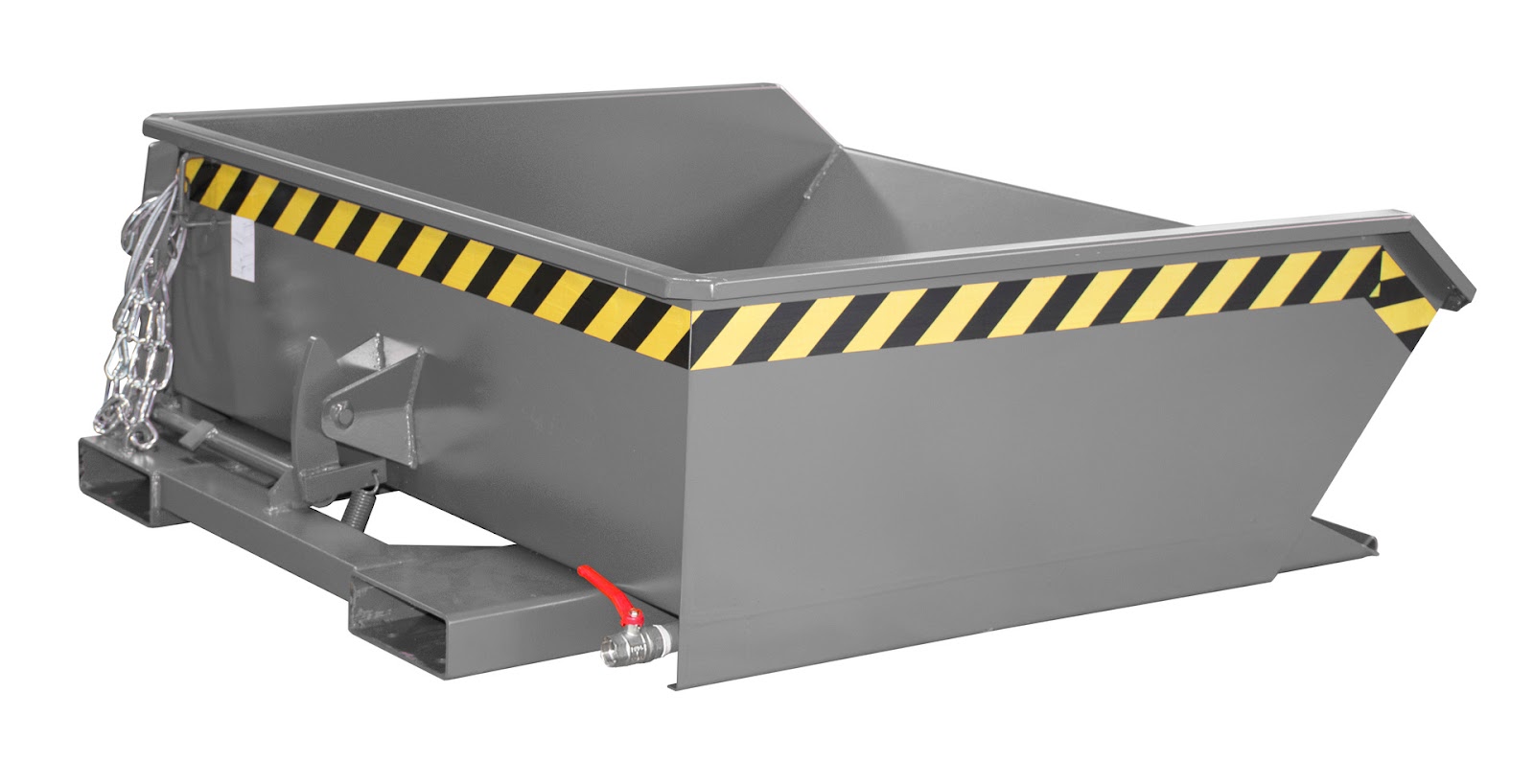 Mini-spaander-kiepecontainer SMGU 460, gelakt, Muisgrijs