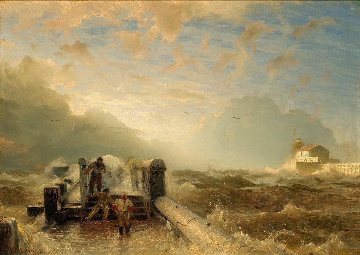 Storm At The Pier 1877