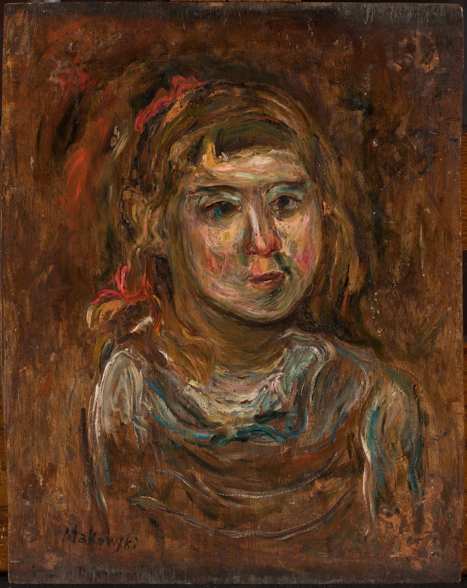 Little girl with a red ribbon 1919