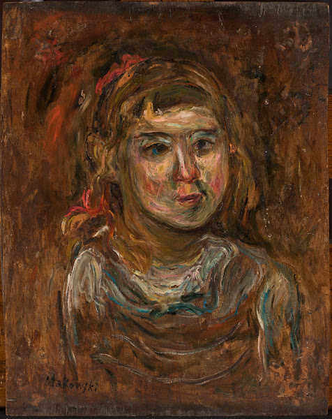 Little girl with a red ribbon 1919