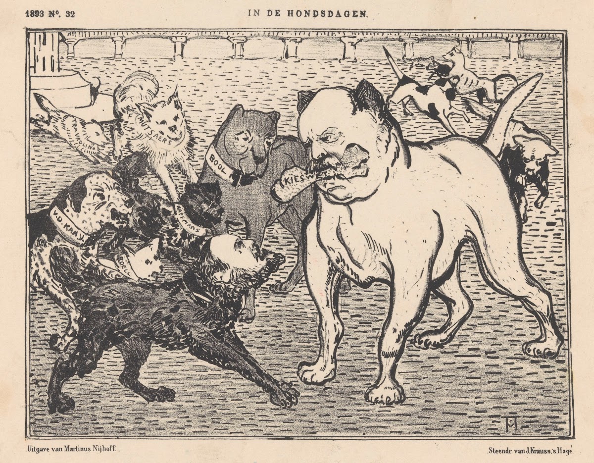 Spotprent Op De Kieswet Van Johannes Tak Van Poortvliet In Or Before 1893