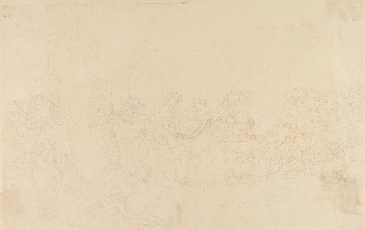 Preparatory drawing for The Waltz 1820s