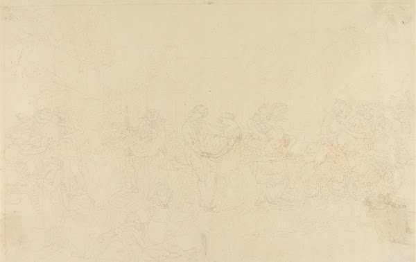 Preparatory drawing for The Waltz 1820s