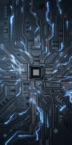 Integrated Circuit, Cpu, Microprocessor, Chipset, Electronics 4K iPhone Wallpaper Background