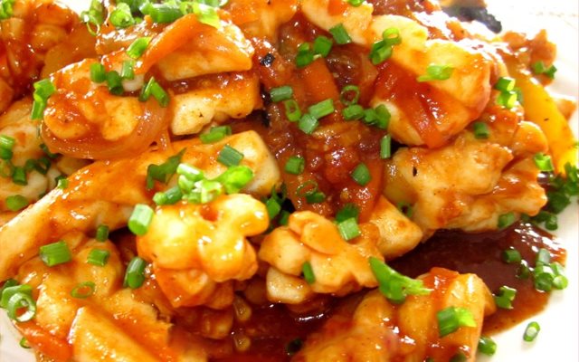 Mực Sốt Tương Hàn Quốc