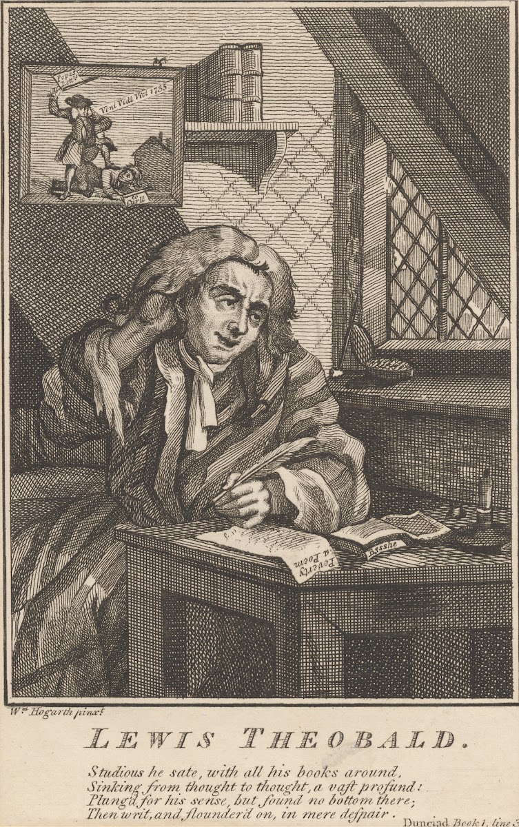 Lewis Theobald Detail of the Poet