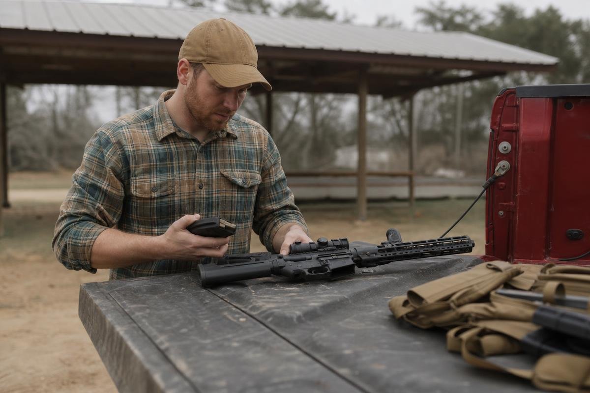 AR-15 predator hunting setup pre-hunt inspection