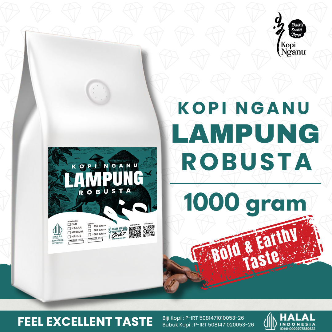 Kopi Lampung kemasan Nganu — paket trial B2B supplier kopi Pekanbaru