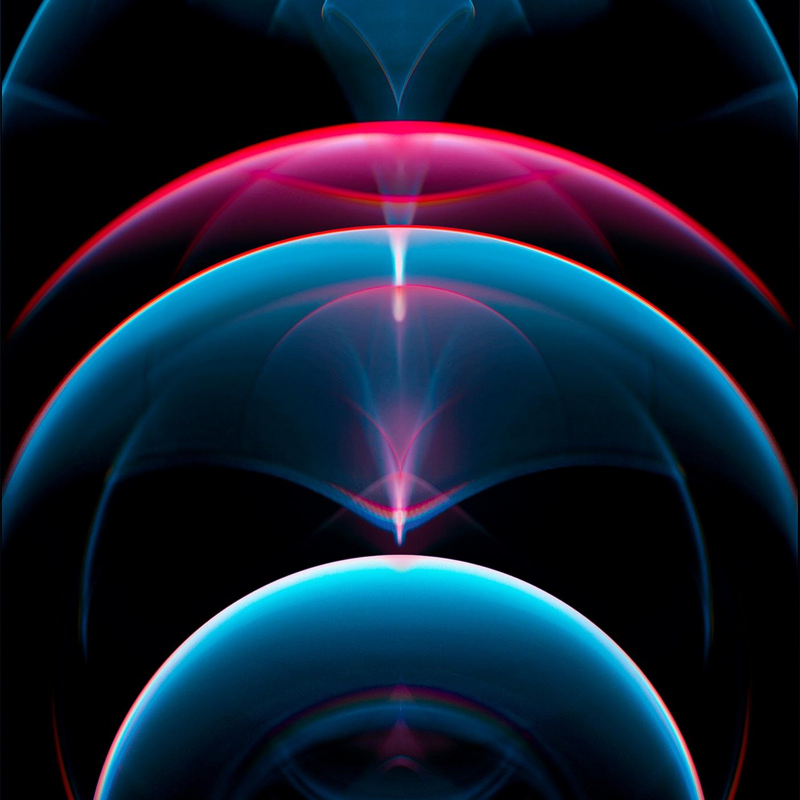 Download iPhone 12 Abstract Neon Waves Full HD iPhone
