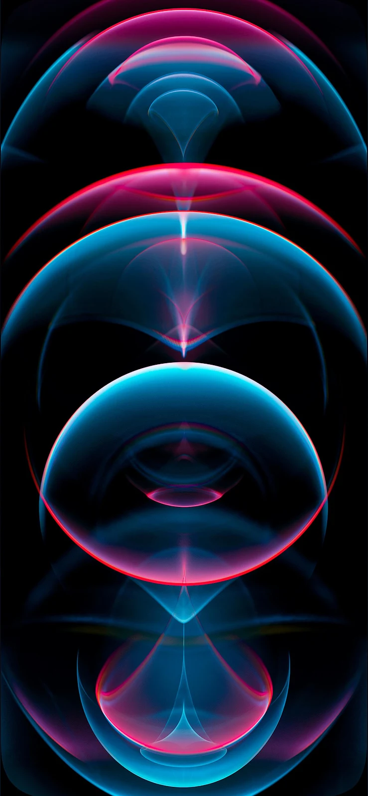 iPhone 12 Abstract Neon Waves - Digital Abstract Art Full HD iPhone Wallpaper (1404x3040)