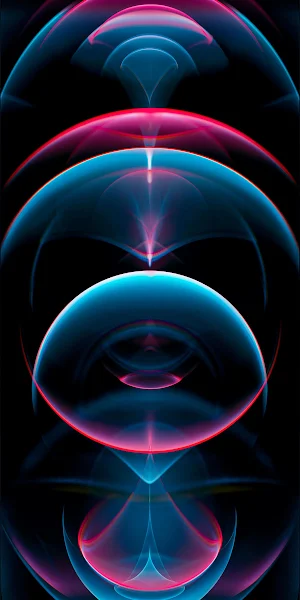 iPhone 12 Abstract Neon Waves Full HD iPhone Wallpaper Background