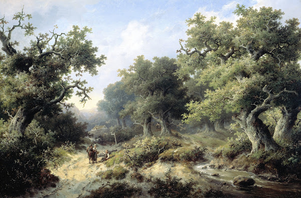 Boslandschap Met Reizigers 1849