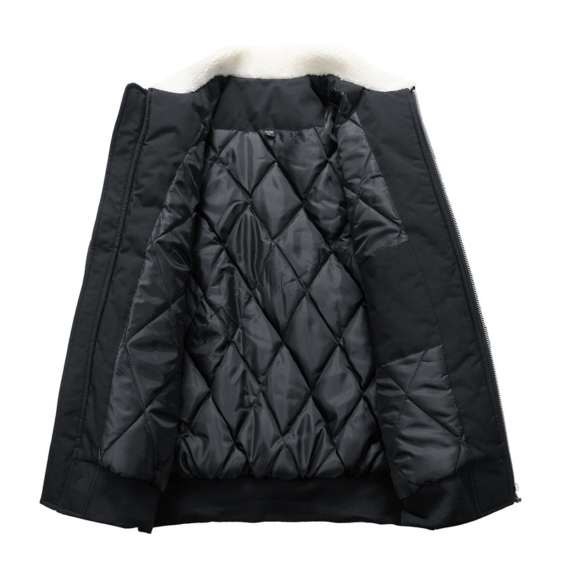 Men's winter jacket, insulated, large sizes