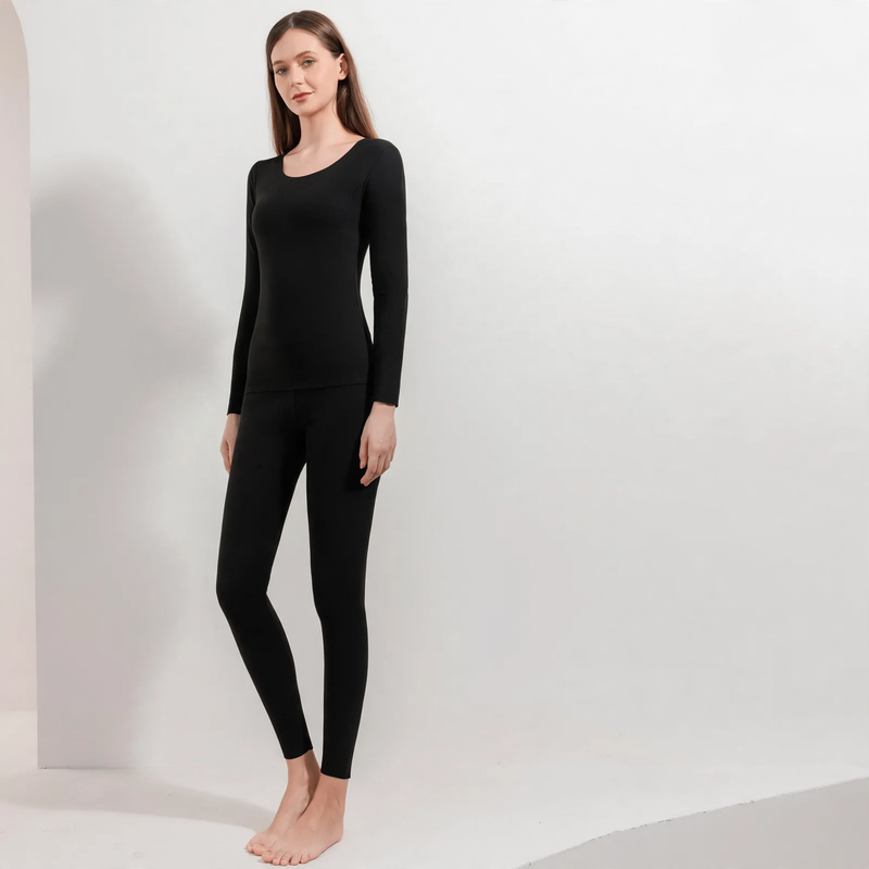 Thermal underwear set for couples, lined, seamless