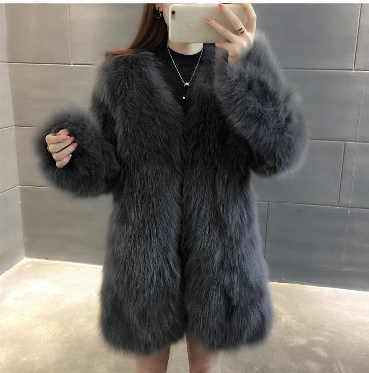 Women's Winter Coat, Faux Fur, Mid-Length