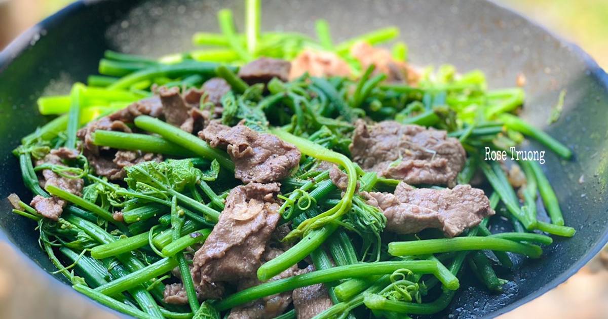 Đọt Su Su Xào Thịt Bò