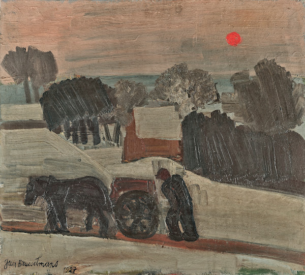 Soleil couchant en Brabant 1927