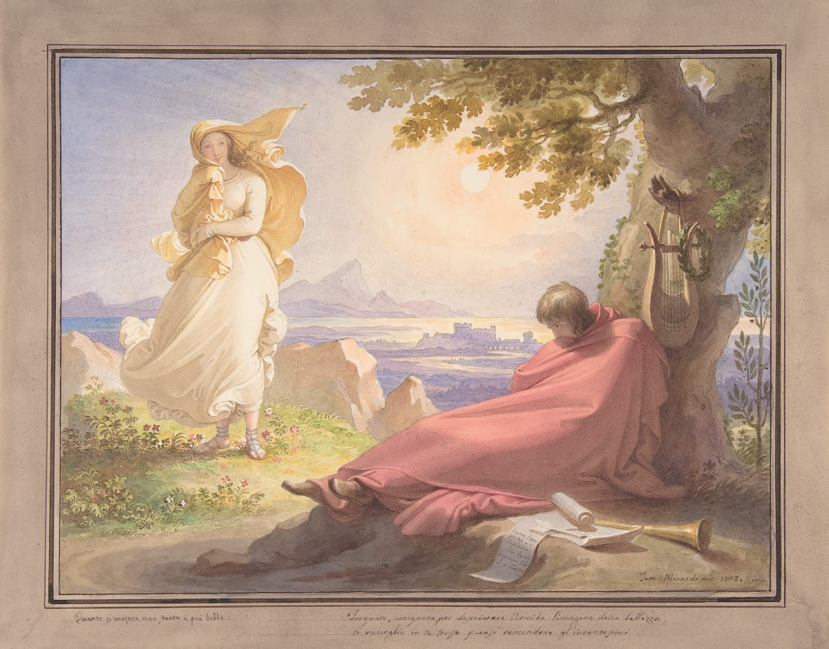 Tasso Contemplating Beauty 1823