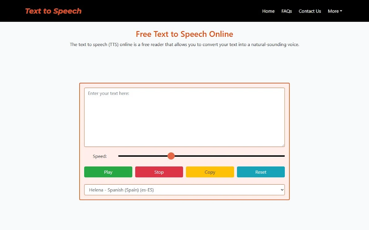 Captura de text-speech.net