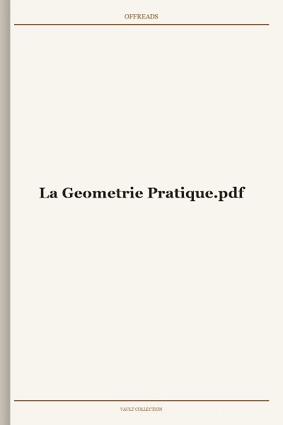La Geometrie Pratique