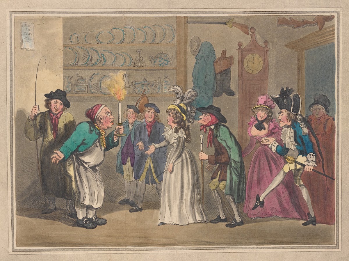 The Passengers From The Waggon Arriving At The Inn 1792