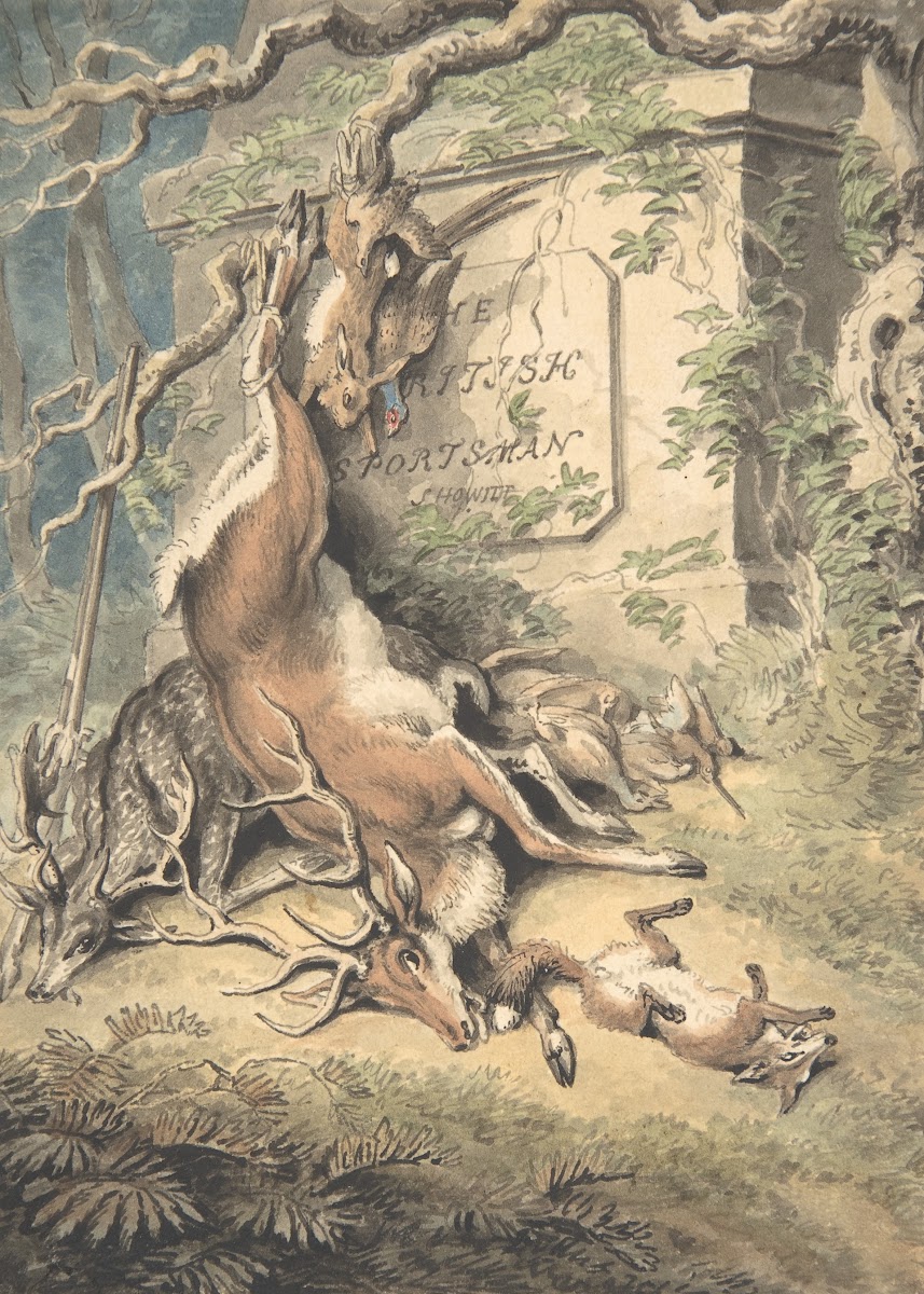 Design for the Frontspiece of The British Sportsman ca 1812