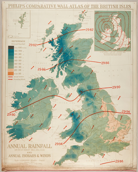 British Isles  Annual Rainfall 1920