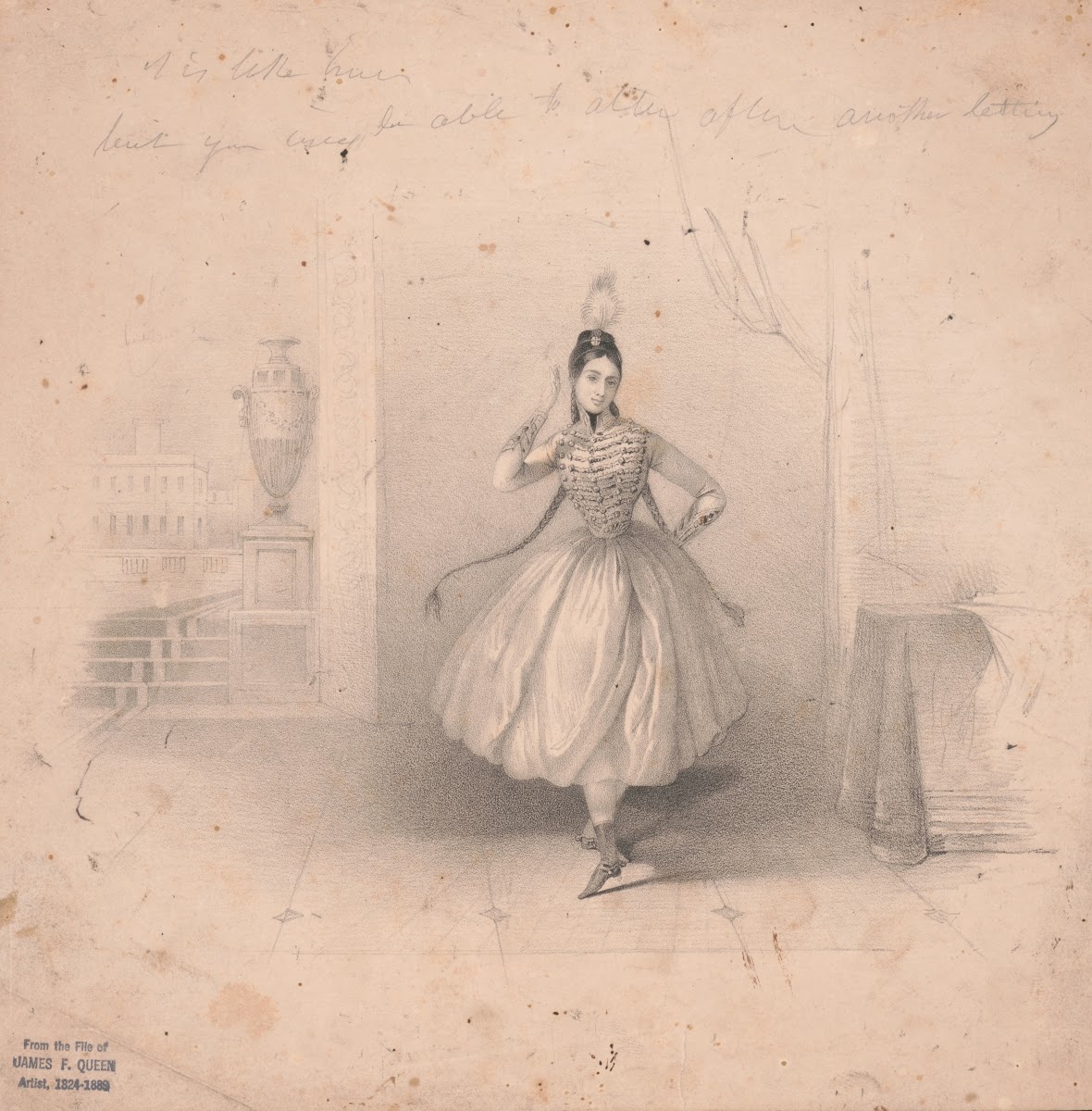 Fanny Elssler music sheet cover 1840 1842