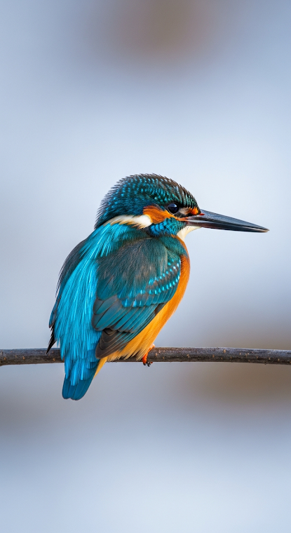 Colorful Kingfisher Perch