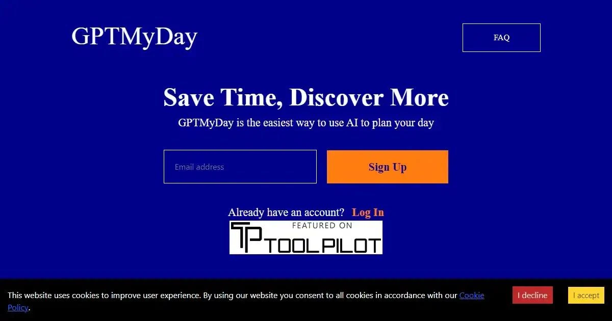 Captura de GPTMyDay