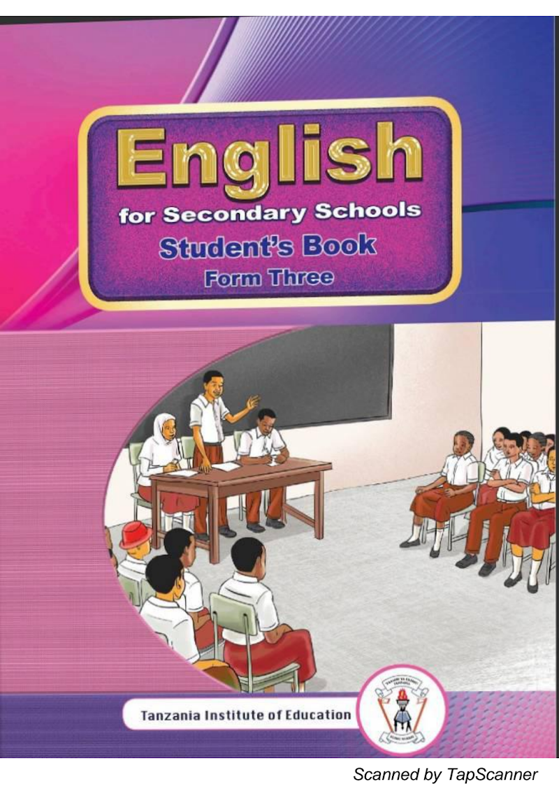 Form Three English Language Student Textbook Tie Book New Syllabus For Tanzanian Ordinary Level Secondary Schools