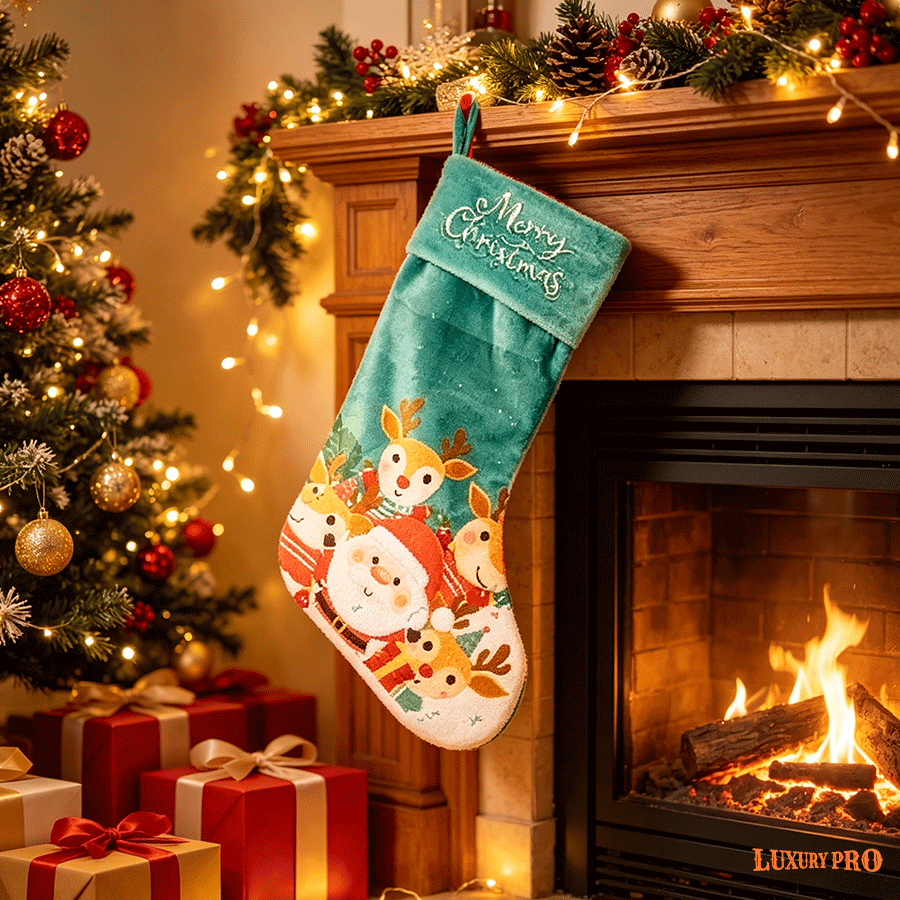 KHU Full-Print Christmas Stocking