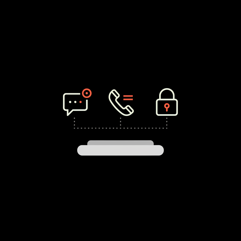 Minimal 2D vector illustration of a calm customer service desk with message, phone, and lock icons on black background using brand colors — can you erase negative Google reviews