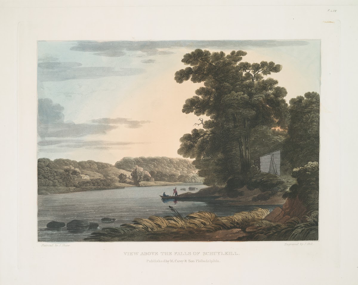 View above the Falls of Schuylkill 1819   1821