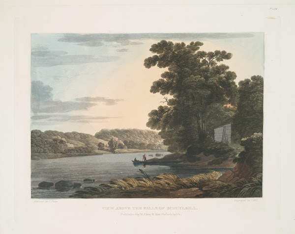 View above the Falls of Schuylkill 1819   1821