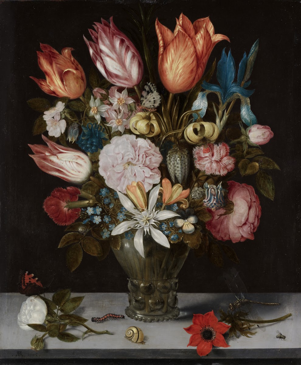Flowers in a Glass 1606