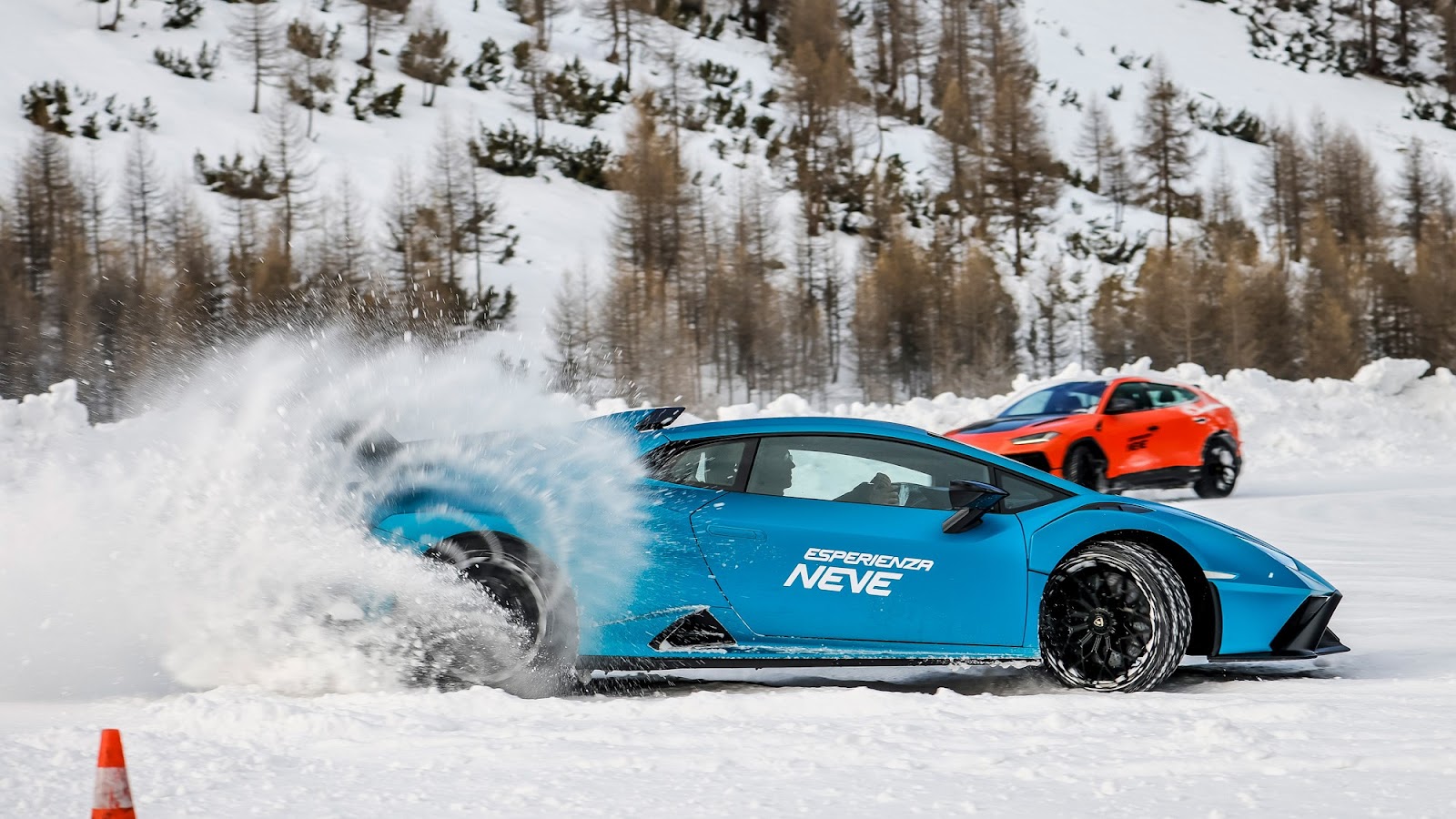 Lamborghini Huracan STO Driving on ice