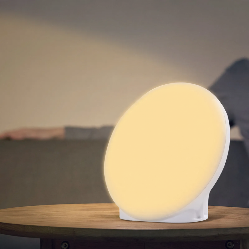 SAD light therapy lamp, round, with music function