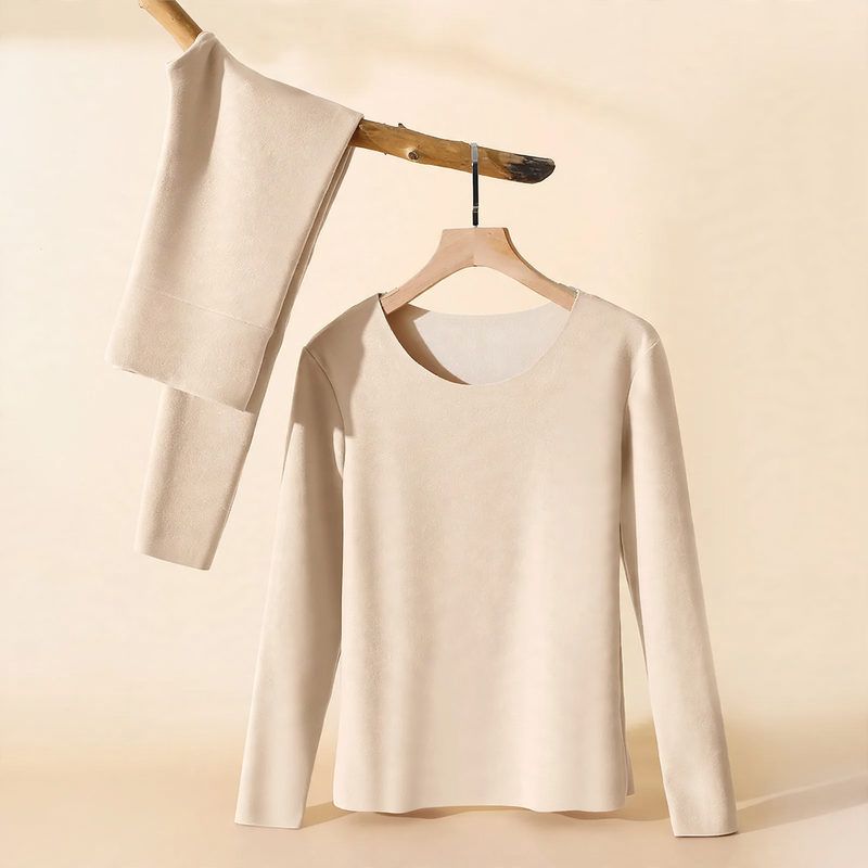 Thermal underwear set with heating function and shaping effect