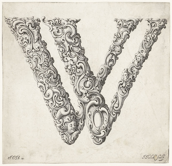 Letter W 1645 1650