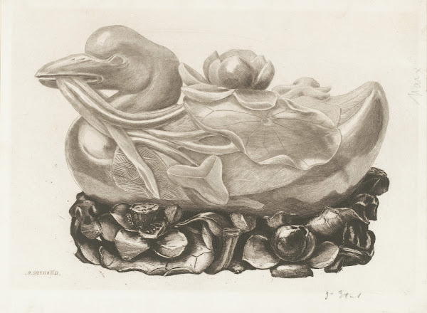 Sculpture of a duck made of jade 1890