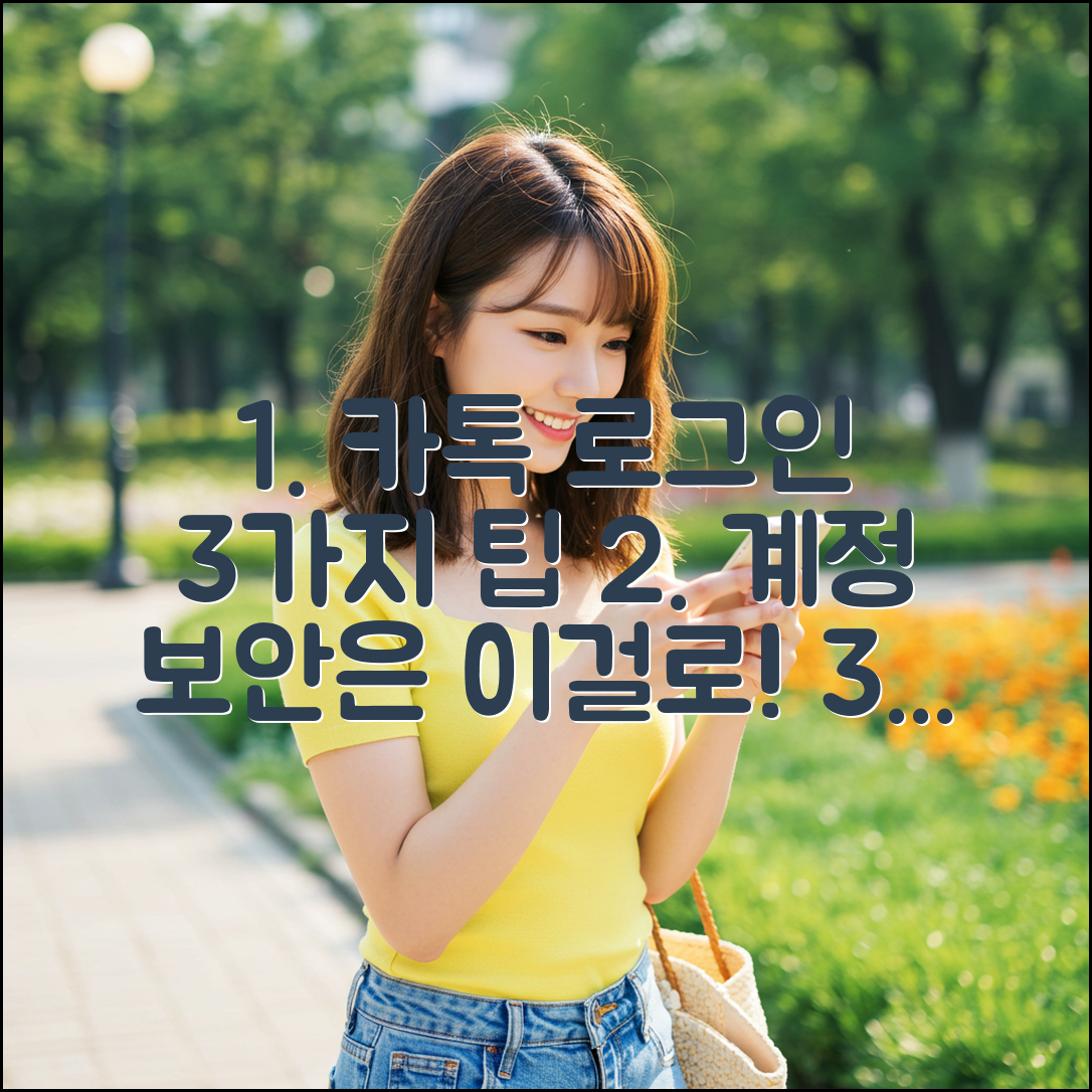 카카오톡 로그인 3가지 이력 확인으로 계정 안전 지키기